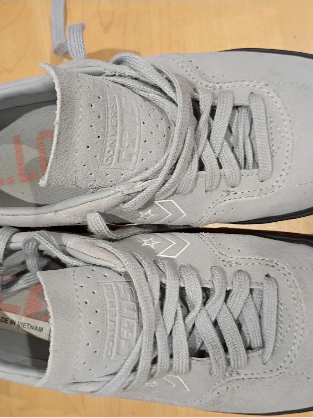 Converse CONS Lopez Suede Sneakers in Gray with Black Sole - Picture 9 of 14